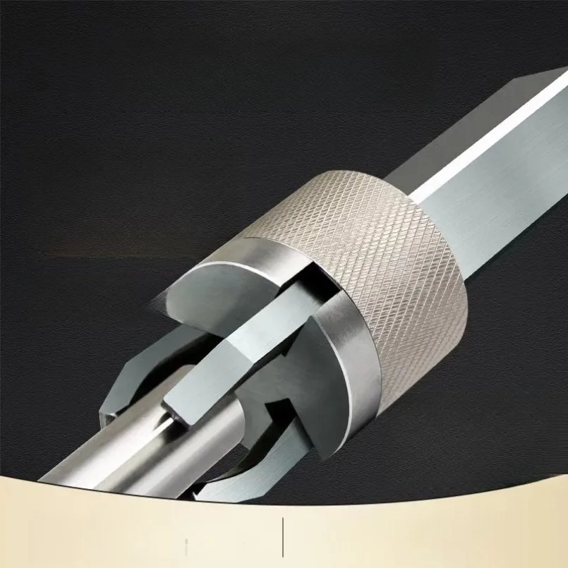 CNC Lathe Straight Handle Cutting Accessories Automatic Three Jaw Puller Feeding Clamp Square Handle 16/25 Round Handle 20/25/32