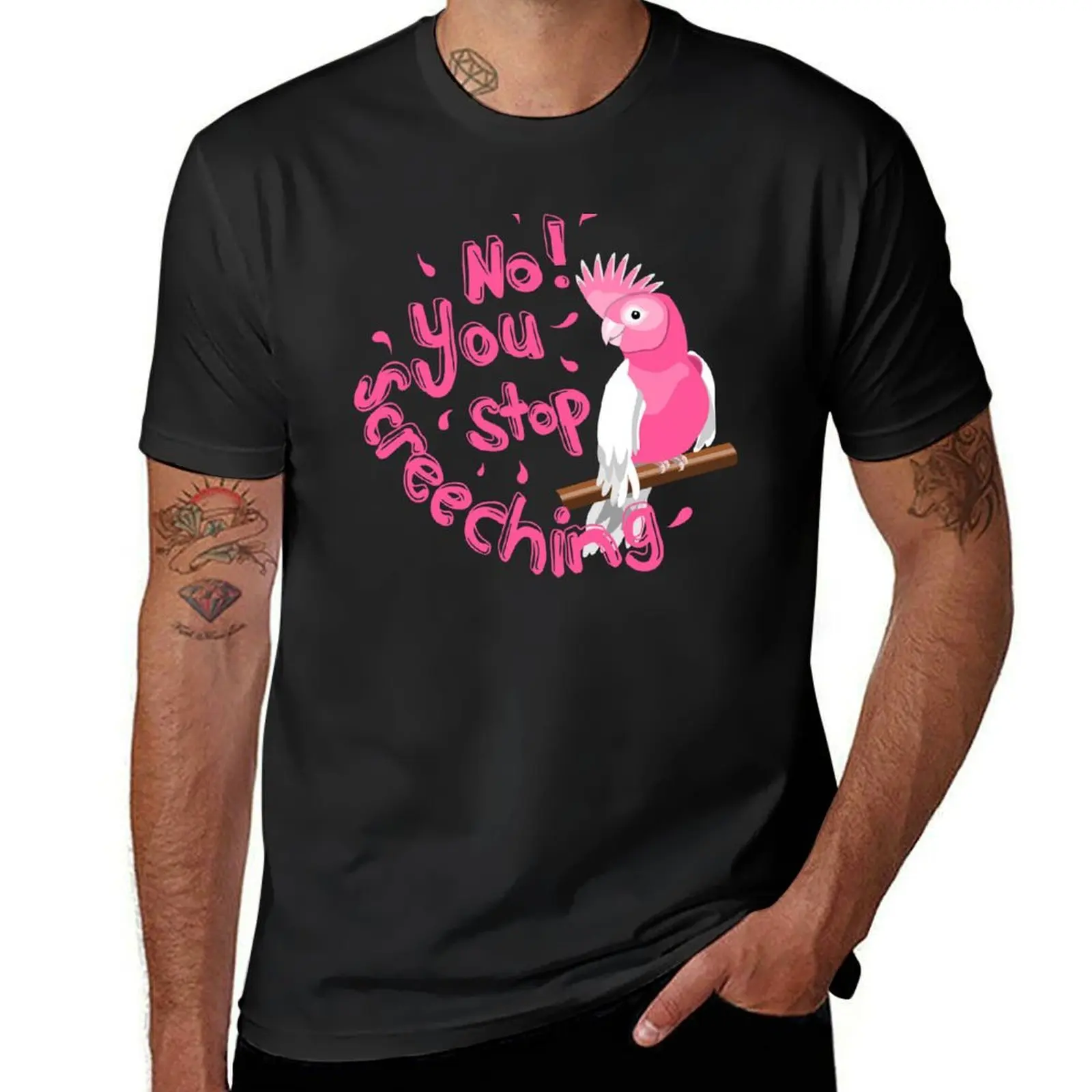 

Screeching Galah T-Shirt custom t-shirts graphic tee shirt rapper graphic tees summer clothes mens t shirt
