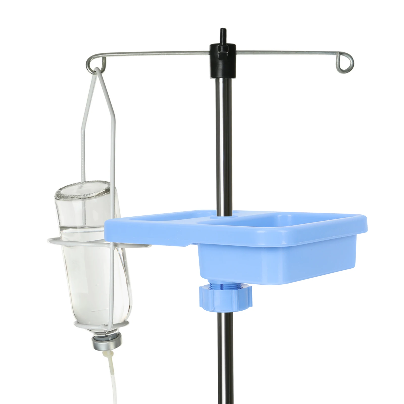 Infusion Stand Storage Tray IV Stand Holder Drip Support Teaching Tool Plastic Plate Easy Install Remove