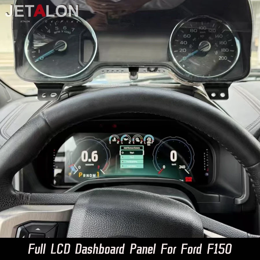 

Car LCD Digital Dashboard For Ford F150 2014 - 2019 GPS Speedometer Smart Cluster Carplay Virtual Cockpit Instrument Cluster