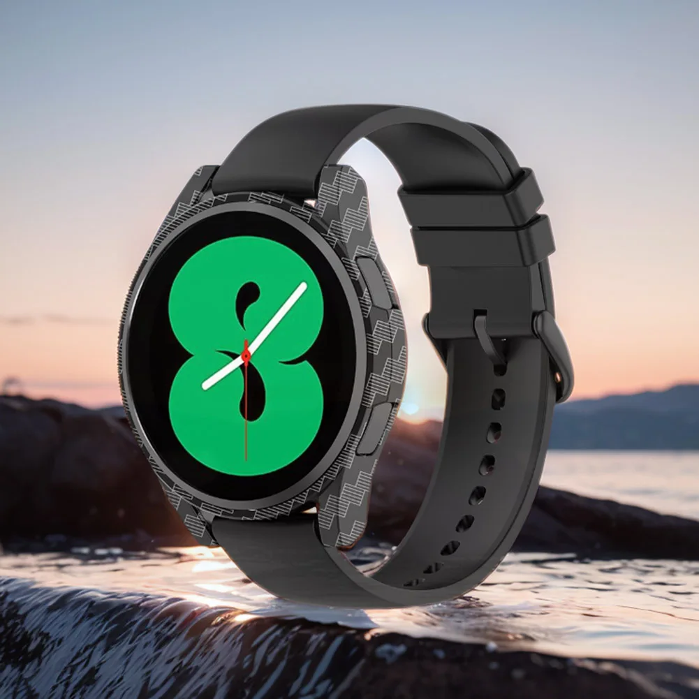 ฝาครอบนาฬิกาสำหรับ Samsung Galaxy Watch fe/ 4 40mm PC ครึ่งเคสป้องกันรอยขีดข่วนกรอบปกป้องครึ่งกรอบ