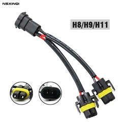 1pcs H8 H9 H11 male female car headlight Bulb Holder Extension Auto Wire fog light Adapter Socket Connector