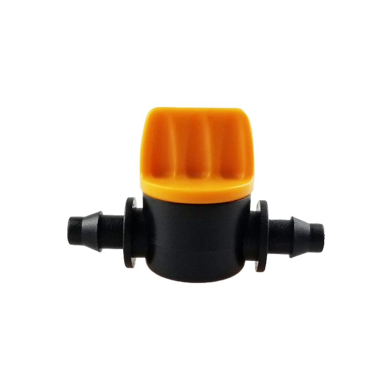 

100Pcs 4/7mm Miniature Valves Waterstop Hose End Connectors Homebrew Garden Irrigation Switch Coupling Barbed Slotted Hose Valve