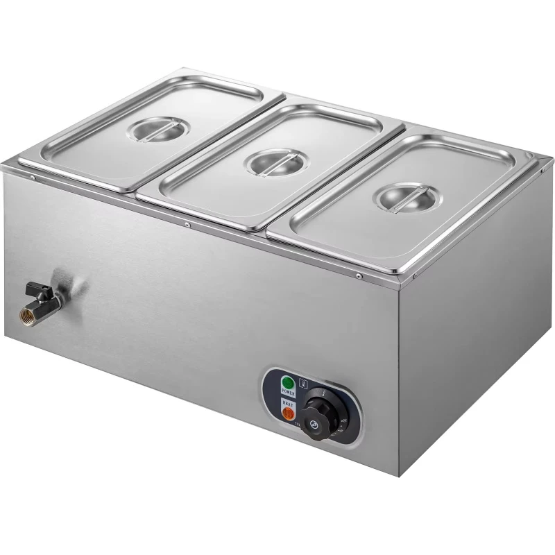

Stainless steel electric food heater Bain & Marie buffet catering equipment commercial