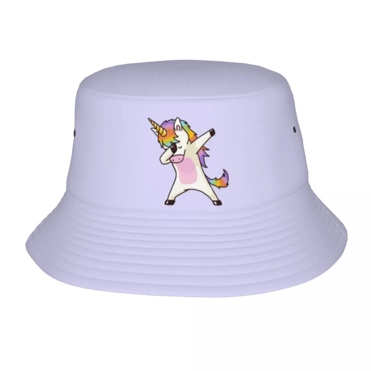 Women Men Bucket Hat Cute Unicorn Spring Headwear Packable Outdoor Fishing Fisherman Hats Boonie Hat Gifts Idea