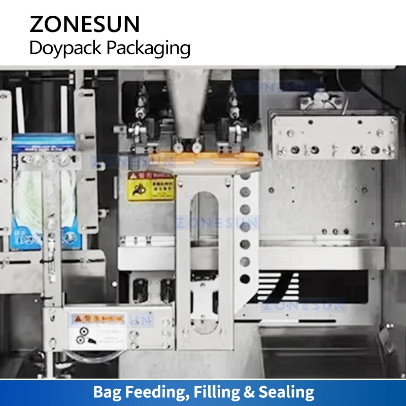 Zonesun Pouch Packaging Machine Doypack Packing Machine Automatic Powder Filling and Sealing Machine Auger Filler ZS-FSFM1