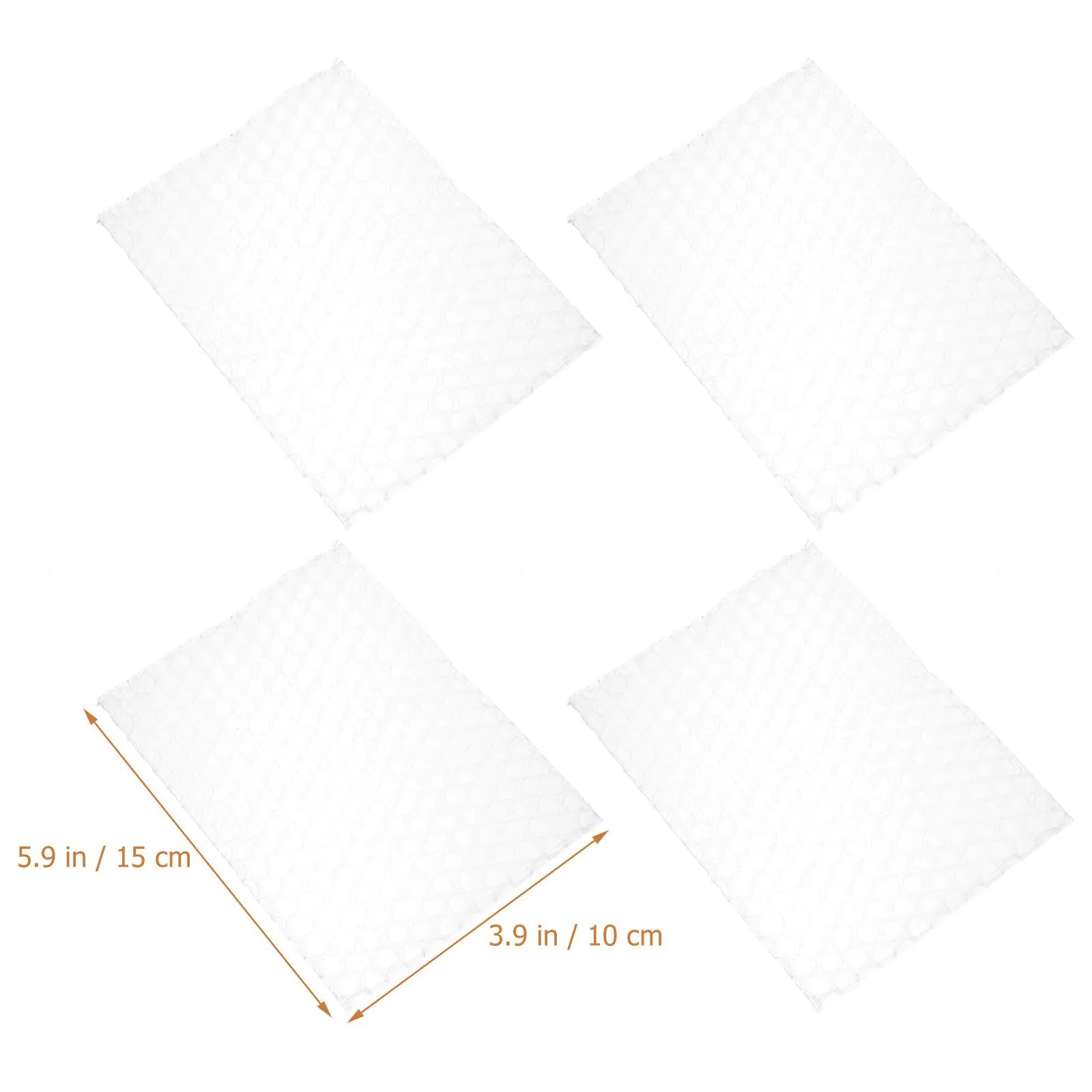 100Pcs Small Bubble Pouch Clear Plastic Cushioning Bubble Pouch for Packing Shipping Packaging Storage Portable Protection