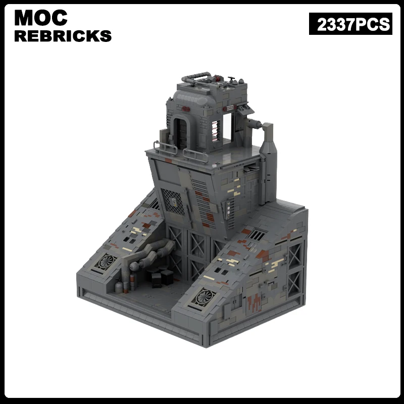 Space War Scene Architecture Coruscant Lower Levels Palace MOC Building Block Creative Model Brick Toy Children's Birthday Gifts