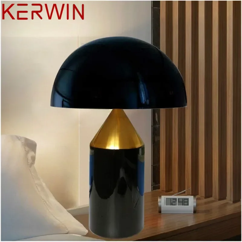 KERWIN Modern Desk Lamp Creative Design Mushroom Bedside Indoor LED Table Light For Home