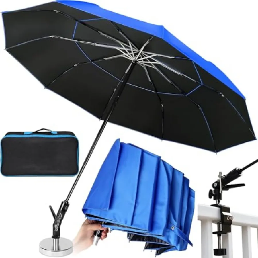 

Новый складной магнитный зонт 60 дюймов для работы на открытом воздухе, с сильным креплением 600 фунтов, для систем ОВКВ, с магнитным основанием и зажимом 2-в-1