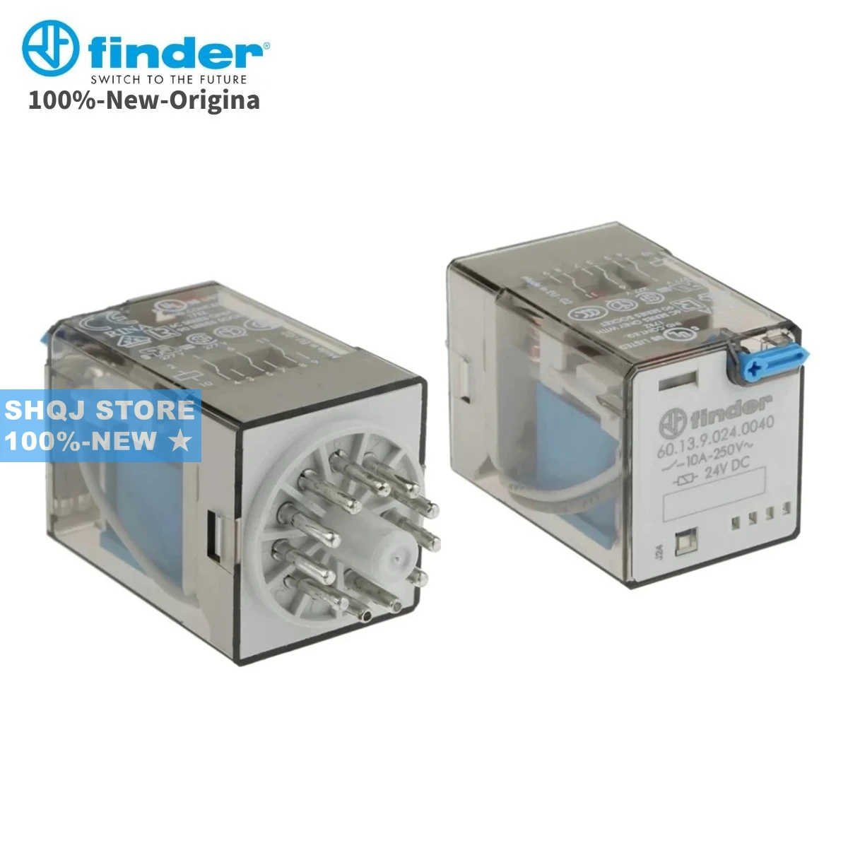 FINDER 100%-NEW 1PCS 60.13.9.024.0040 60.13.8.230.0040 90.21 3CO-DPDT 11PIN 10A-250V original