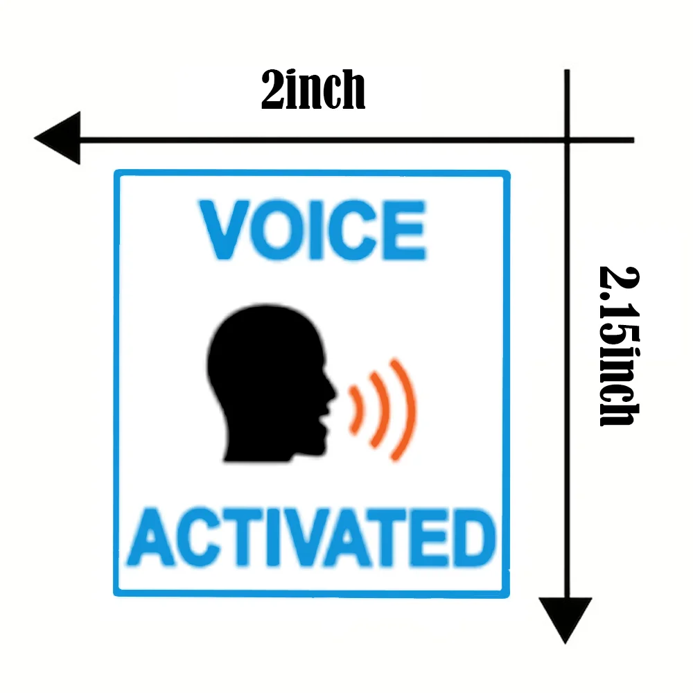 Fake Voice Motion & Clap Activated Sign 60 Pack - Prank Stickers Funny Joke Labels - Practical Hilarious Tags