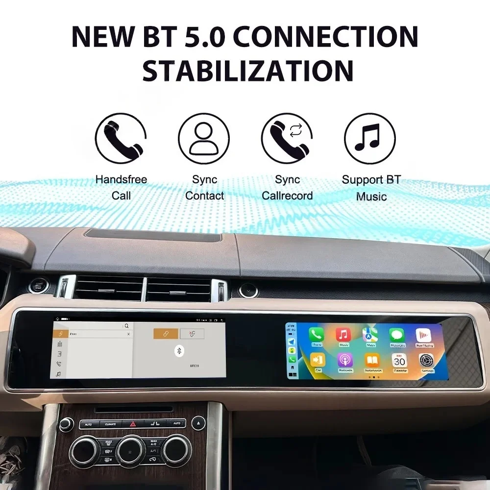 

15.5+15.5-дюймовый двойной Android-экран для автомобильной магнитолы Land Rover Range Rover Executive 2015-2019, мультимедийный видеоплеер с GPS и CarPlay