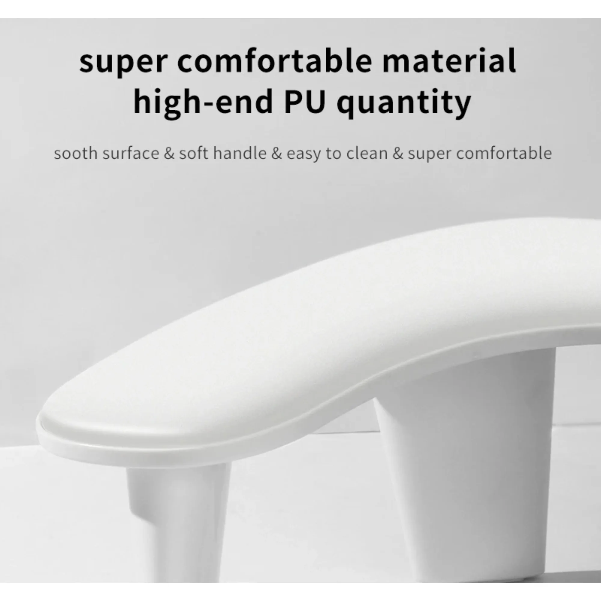 전문 네일 아트 핸드 필로우 – 인체공학적 기울기 매니큐어 쿠션, PU 가죽 및 나무 베이스, 살롱용