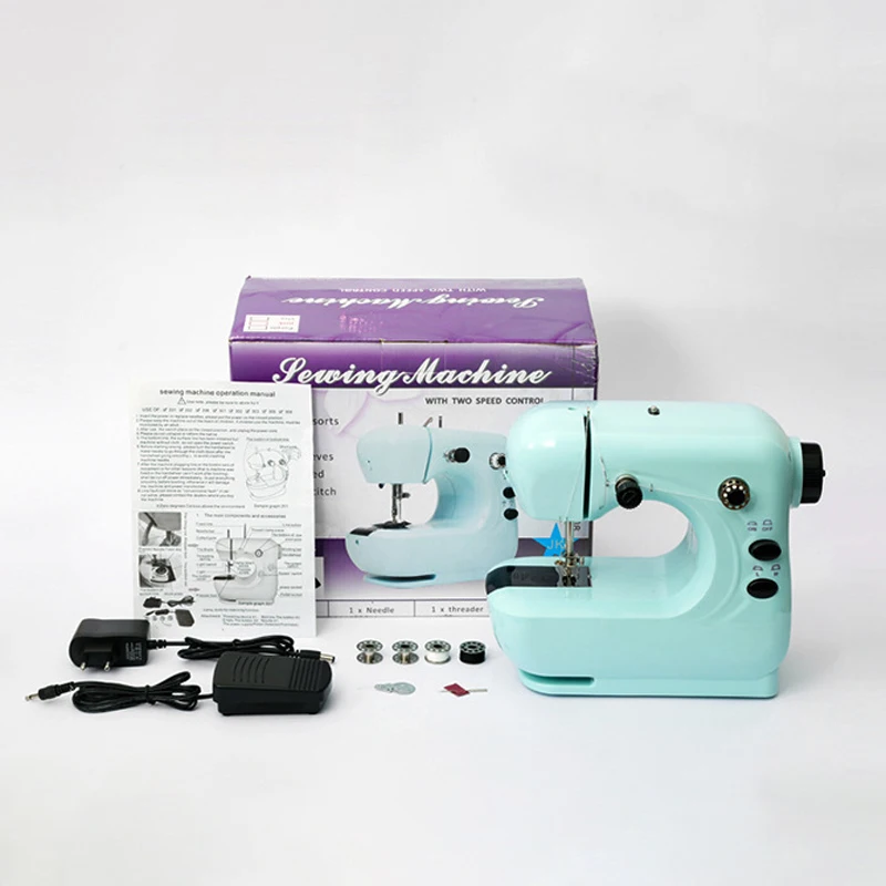 306A Huishoudelijke naaimachine, draagbare elektrische micro-handbediende automatische mini-naaimachine, veilig en efficiënt