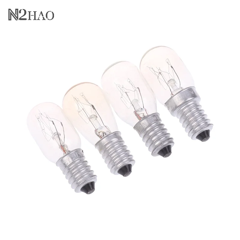 5Pcs E14 Salt Lamp Globe Bulb 10/15/20/25W 220V-230V Incandescent Bulbs Refrigerator Oven Light Bulbs Replacement Bulbs