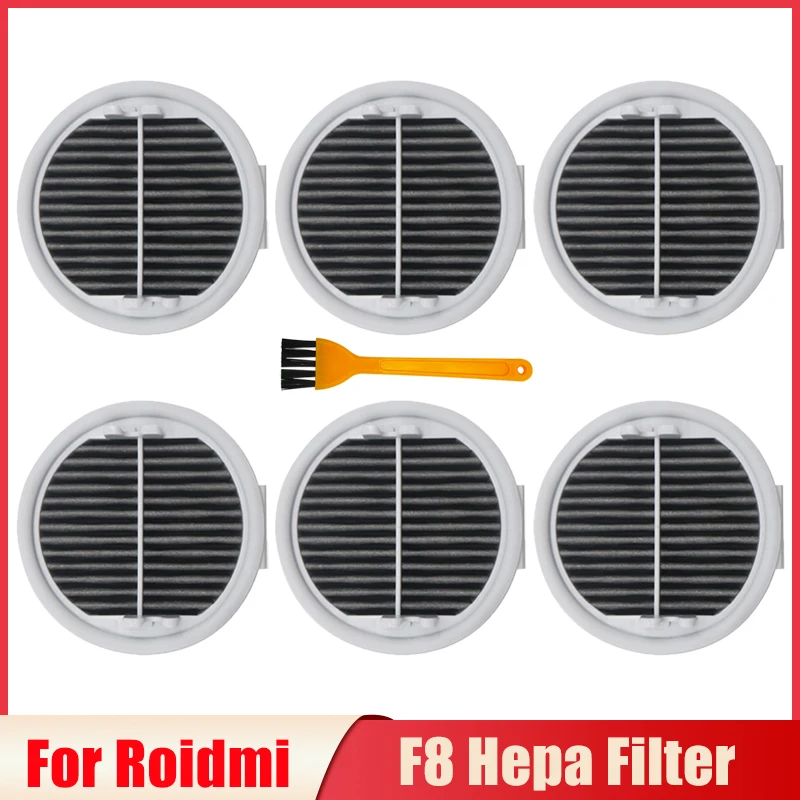 Filtro Hepa para Xiaomi Roidmi, accesorio de repuesto para aspiradora inalámbrica F8 F8E, lavable, 4/6/8 Uds.
