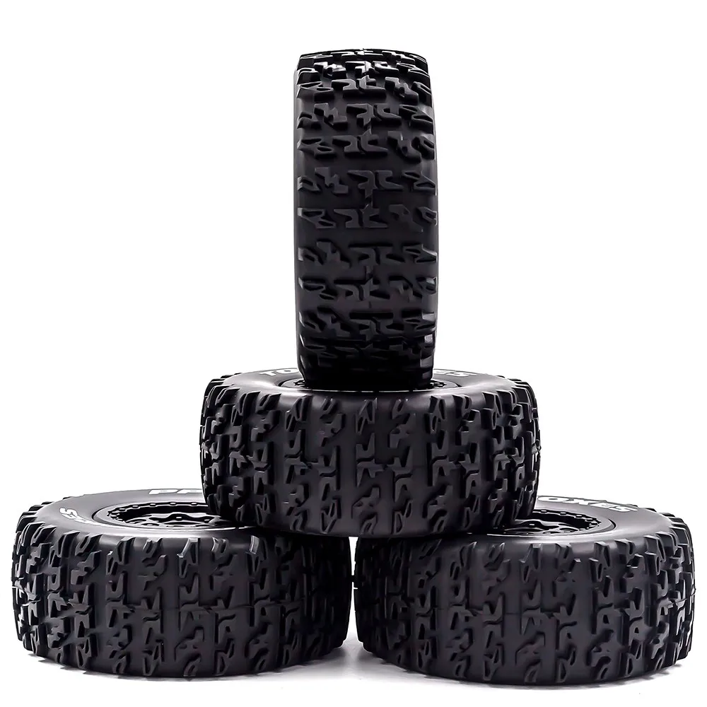 4 Stück 112 mm 1/10 Short Course Truck Reifen Reifen Rad mit 12 mm Sechskant für Slash Arrma Senton HuanQi 727 Vkar 10sc Hpi Rc Auto – Detail 10