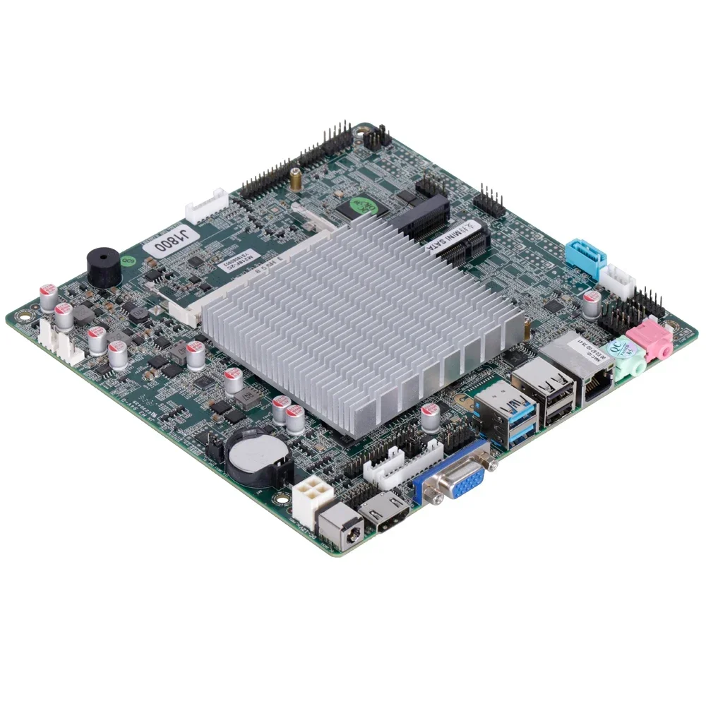 Hot Sale Mini ITX 170*170 CM DDR3 Motherboard Fanless Embedded Celeron J1800 J1900 Quad Core 2.41G with LVDS 8 USB 2 COM 10 COM