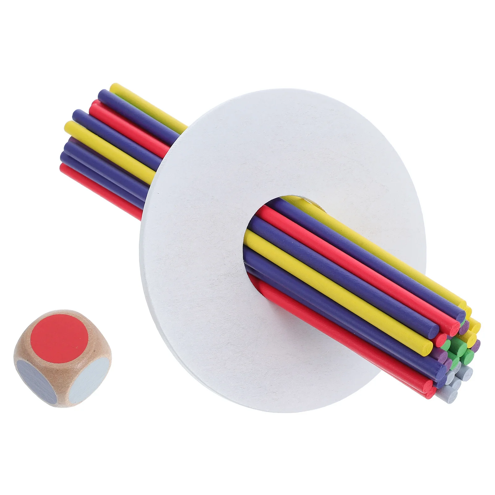 1 Set Holz Balance Sticks Spiel Kinder Hand Auge Koordination Farbe Anerkennung Lernen Familie Party Reise Spaß Montessori Stick