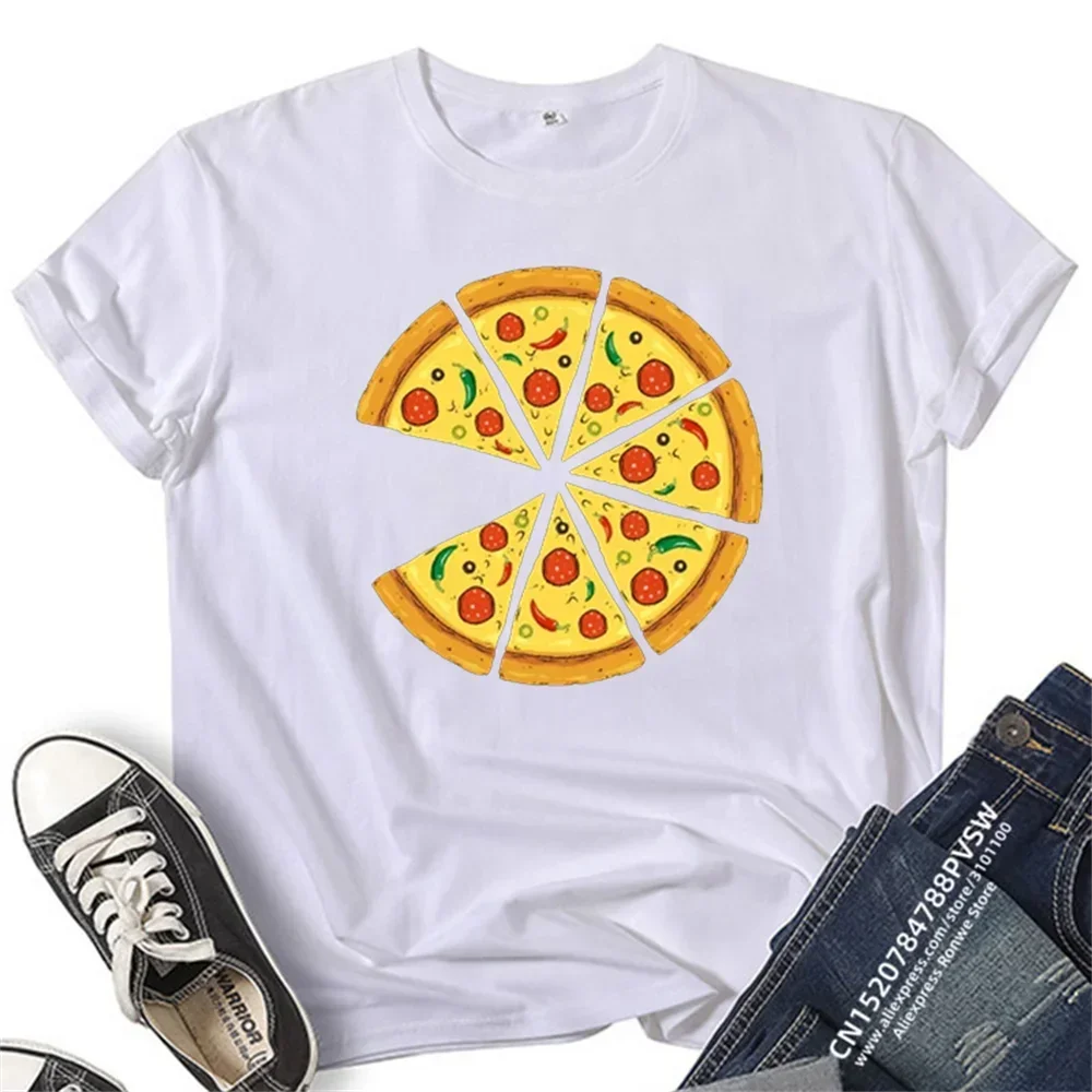 Pizza Cotton T-Shirt With Family Shirt Pizza Family Outfit Father\'S Day Gift Father Son Clothes Gift For Dad T Shirt Short Sleev