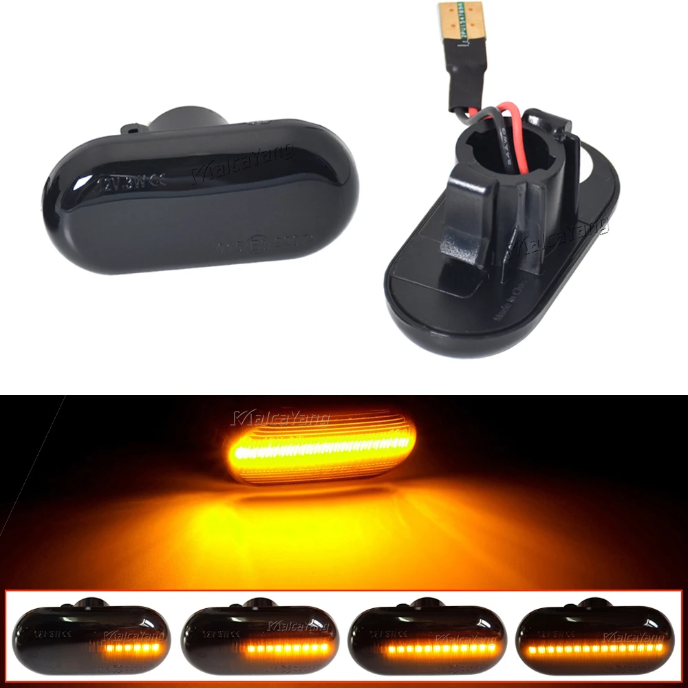 NEW Sequential Flashing LED Dynamic Side Indicator Marker Signal Light For Renault Clio 1 2 KANGOO MEGANE ESPACE TWINGO MASTER