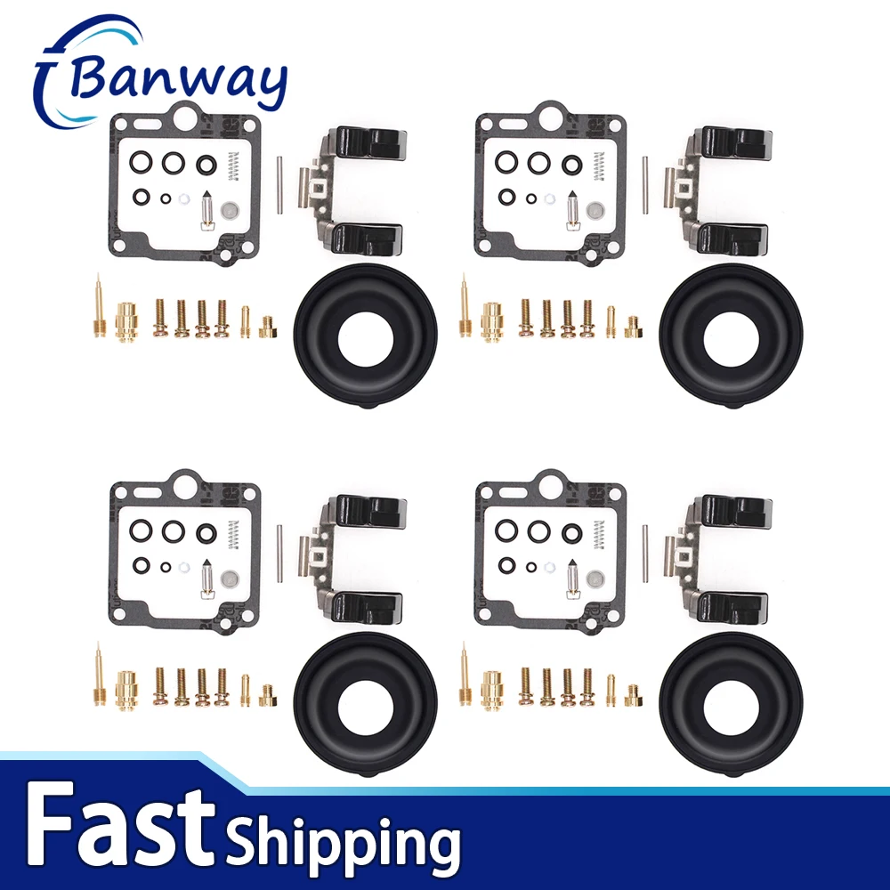 

4X FOR YAMAHA FJ1100 FJ1200 FJ 1100 1200 Motorcycle Carburetor Repair KIT Float Diaphragm