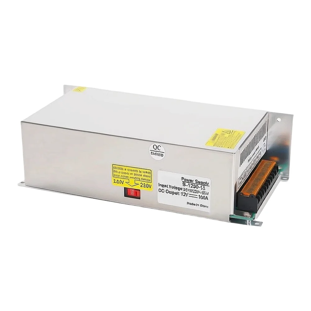 12V 100A 1200W High Efficiency DC Power Supply Adapter with 6000 Hours Lifespan for Automation Equipment and Projects