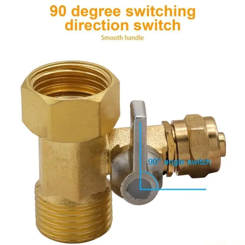 D0AB 3/8inch Ball Valves Good Sealing No Leakage Faucet Inlet Ball Valves Standard