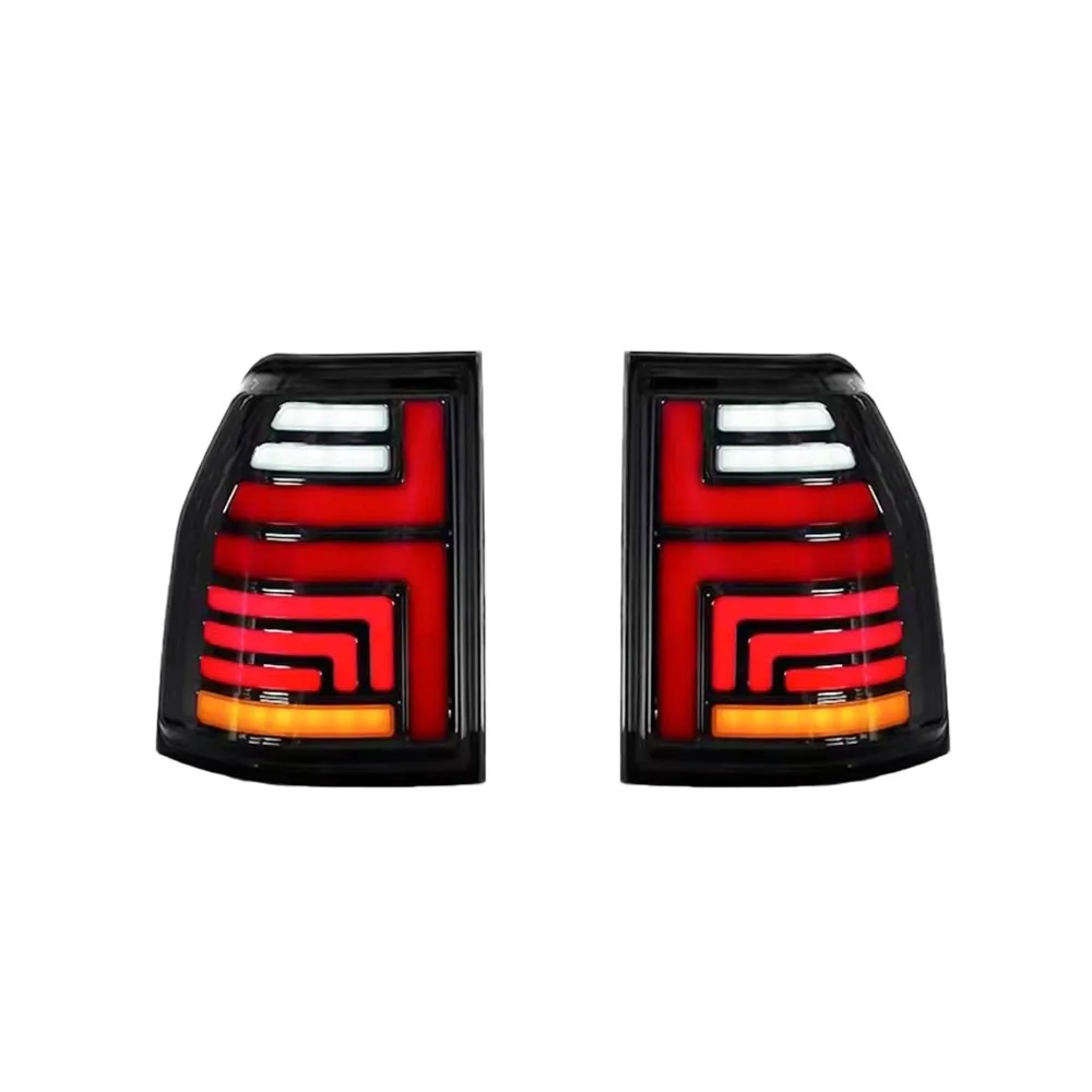 For Mitsubishi Pajero 2006-2020 Dynamic Sequential Turn Signal Lights Full Set Assembly Smoked Black Design Upgrade Styling Car