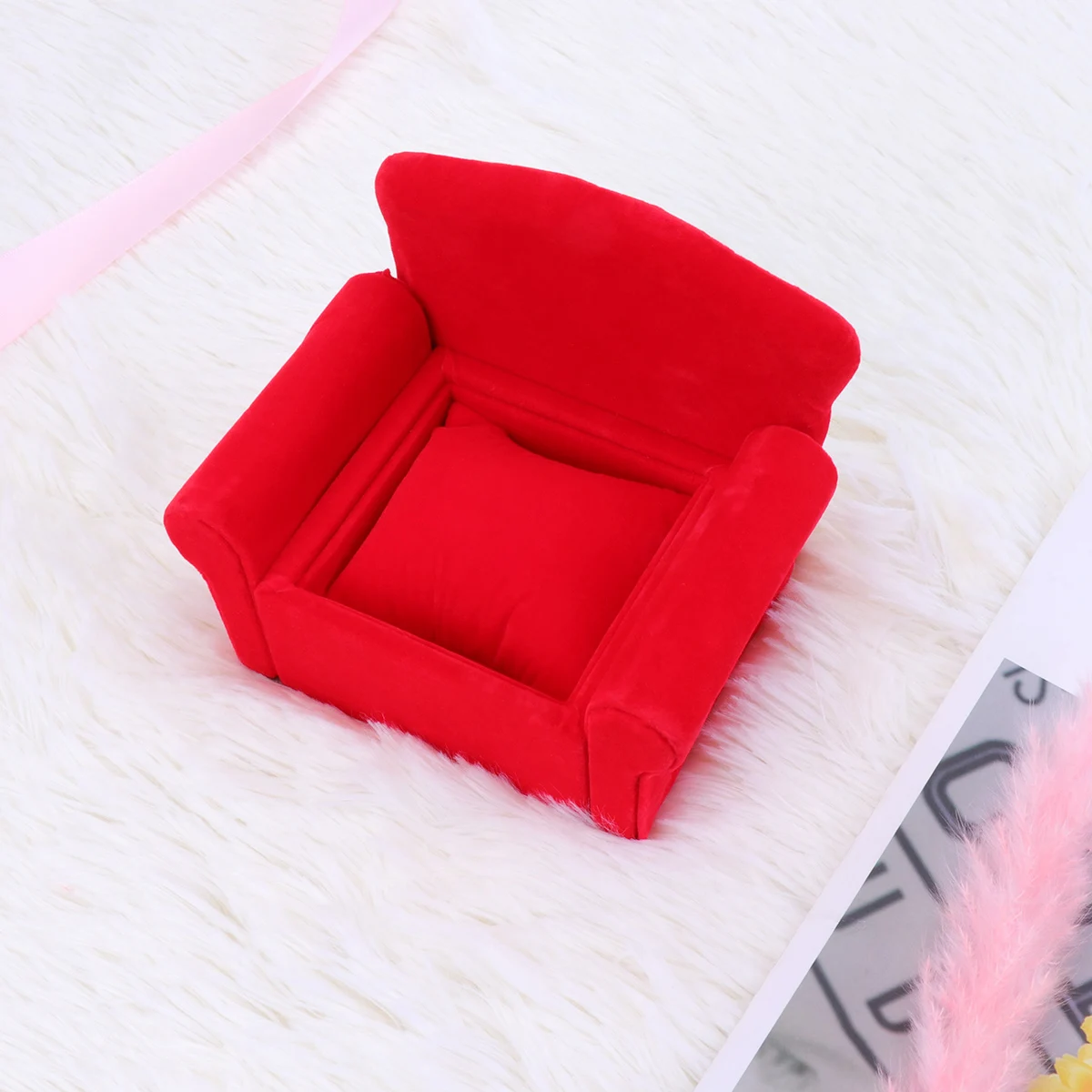 

Delicate Lint Display Stand Elegant Watch Jewelry Storage Box Portable Durable Organizer Wristwatch Container Business Personal