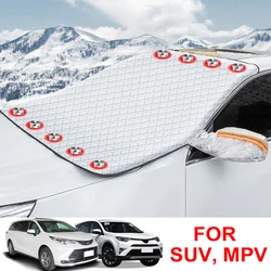 Large Size Car Windshield Cover Magnet Winter Window Snow Shield Anti Frost Auto Front Window Snow Cover for SUV MPV