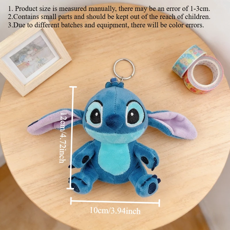 Creative Cartoon Stitch Plush Doll Keychain Bag Ornament - Cute Internet Celebrity Stitch Design Soft Toy