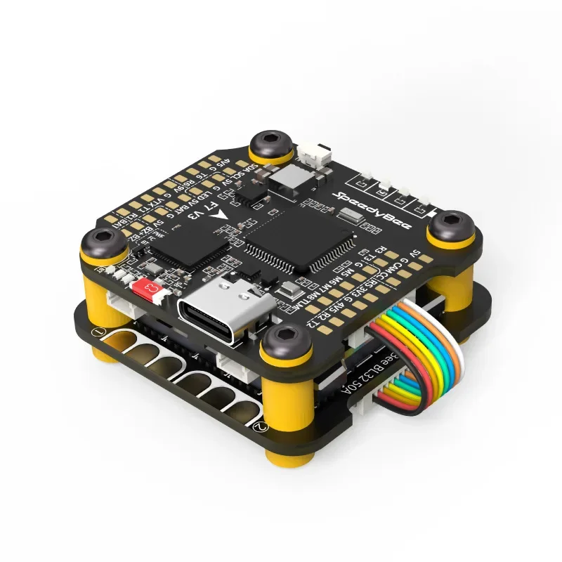 F7 V3 50A Stack F722 Flight Control BL32 50A 4in1 ESC for 3~6S Lipo Blackbox Analyzer for FPV RC Dr-one Made Plastic