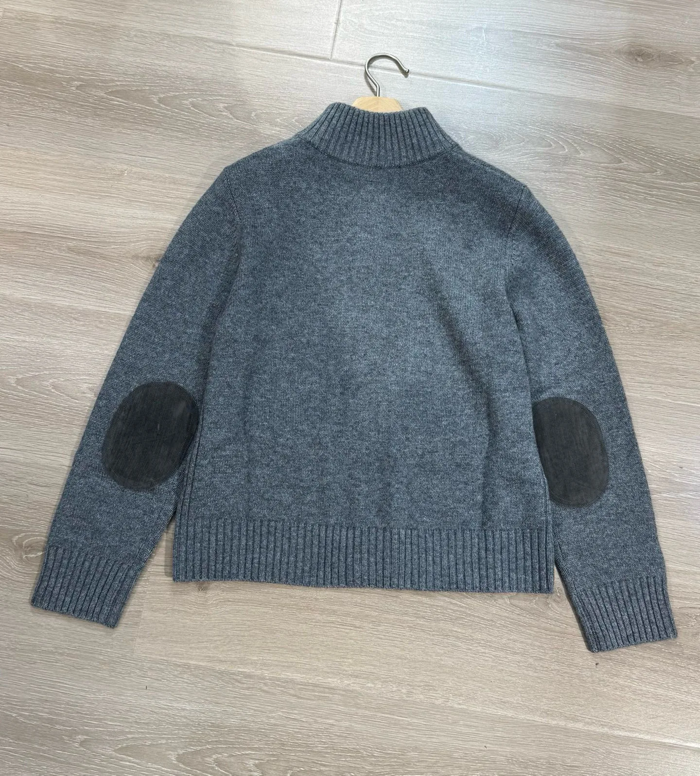 

25 Autumn And Winter New Women'S Retro Style Contrast Color Suede Stitching Stand Collar Jacket Cashmere + Wool Cardigan