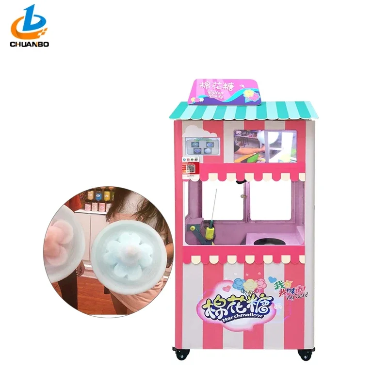 Chuanbo Intelligent Automatic Cotton Candy Vending Machine Robot Cotton Candy Machine Supplier