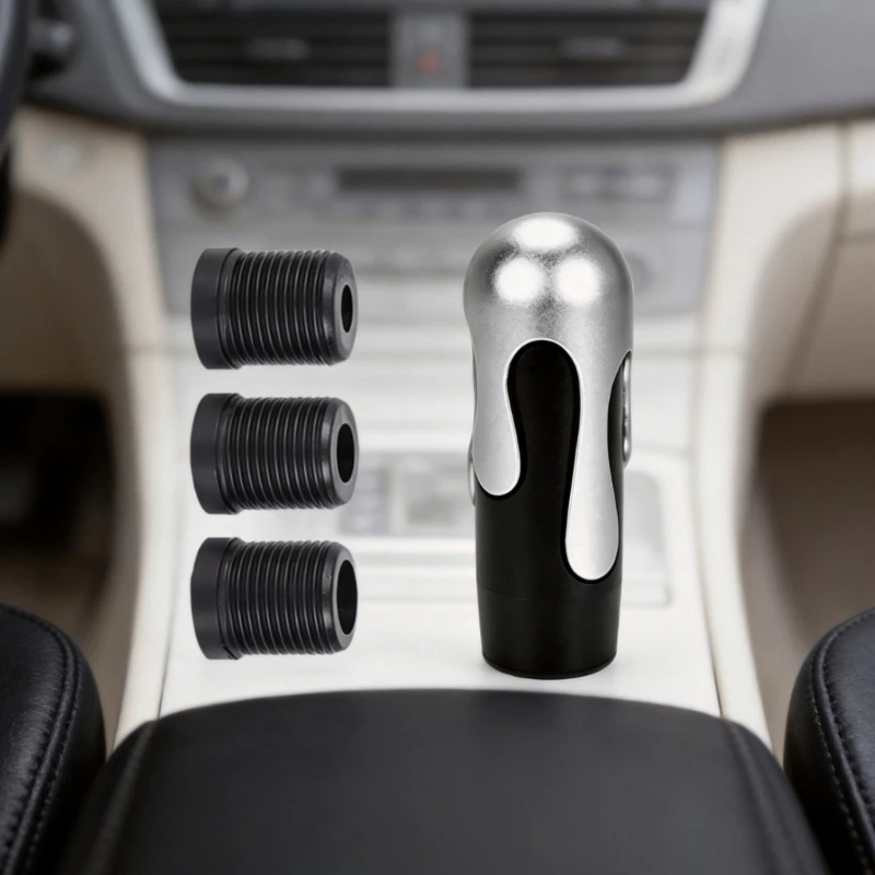 Upgrades Metal Car Gear Shifts Knob with Fun Ice Cream Design Strong & Fashionable Decors for Smooth Shifting Experience D7YA