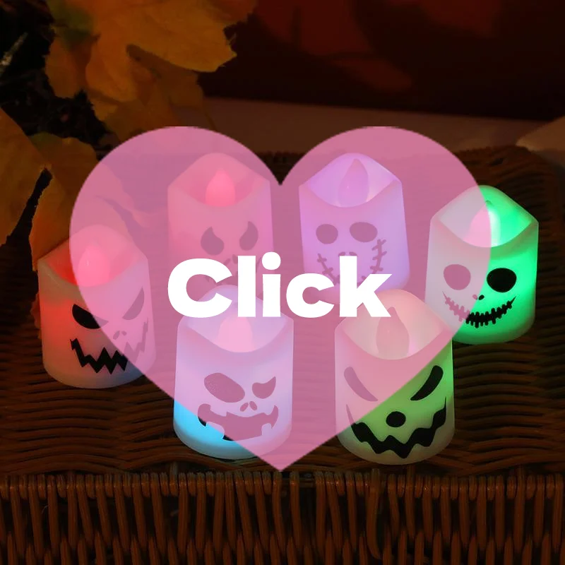 6Pcs Halloween Pumpkin Ghost Candle Lights, Color Glowing Lamp Spooky Haunted House Props For Party Home Bar Horror Themed Deco