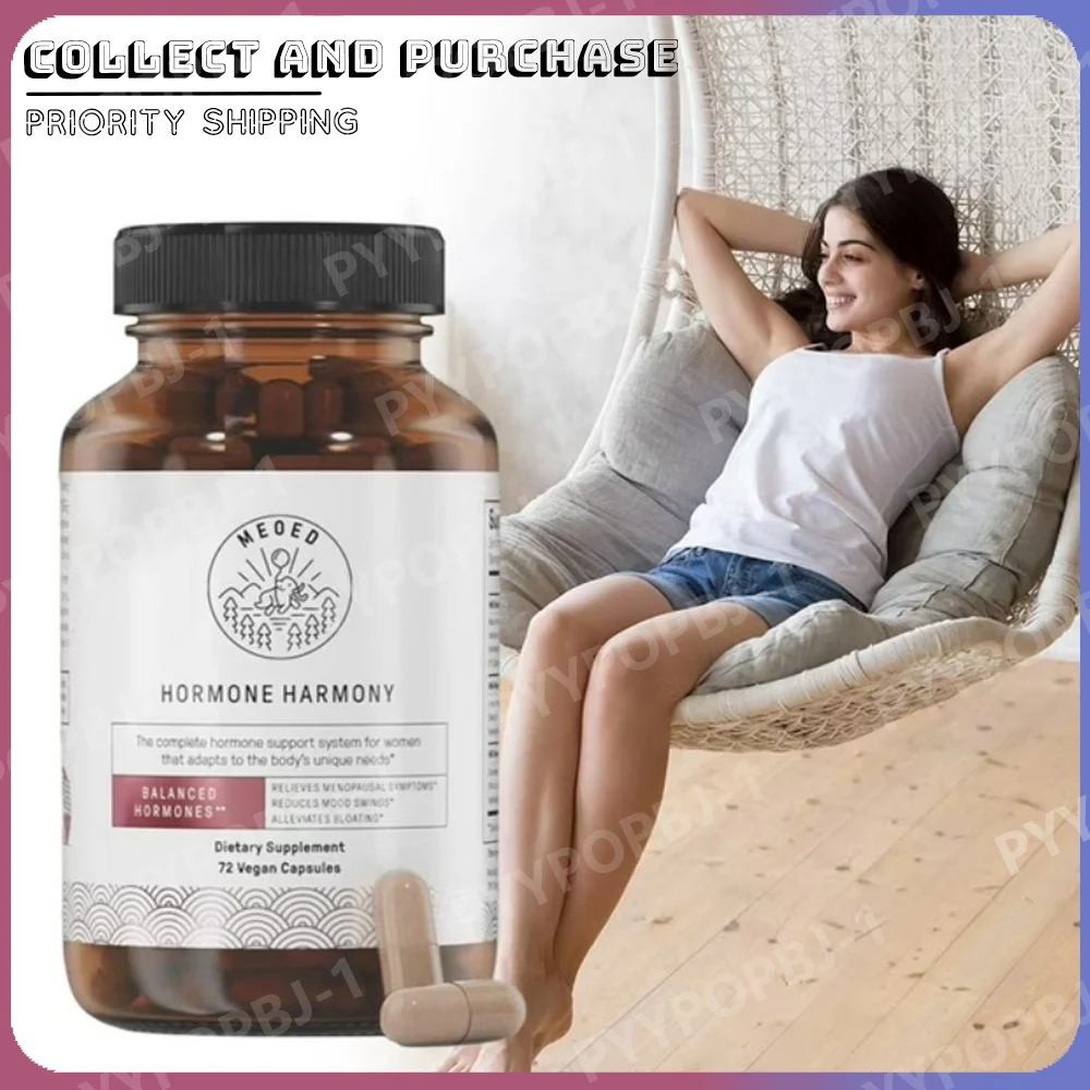 

Hormone Harmony Capsules with Natural Herbal Supplement Wellness Support for Women Relief Menopause Hormonal Balance 72 Count
