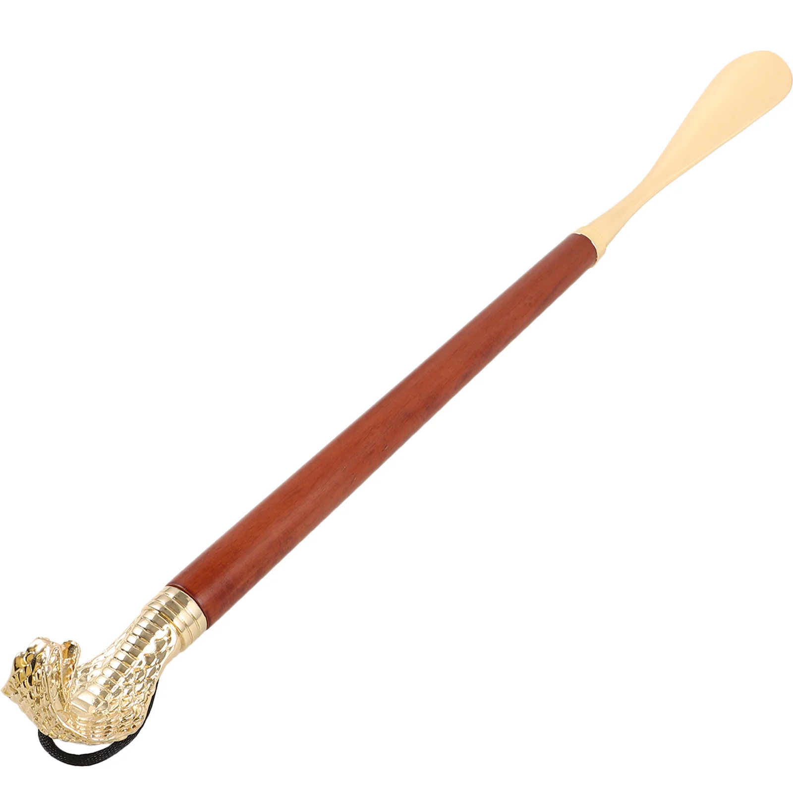 Shoe Horn Extra Long Handle Zinc Alloy Wood Shoehorn For Adults Portable Travel Shoe Helper Home Boot