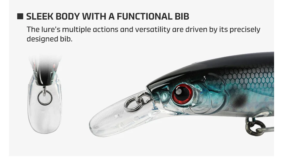 NOEBY Minnow Angelköder 100mm 14g 120mm 22g Unterwasser-Tauchköder Jerkbait Harter Köder Schwimmender Seebarsch Bonito Angelköder – Detail 7