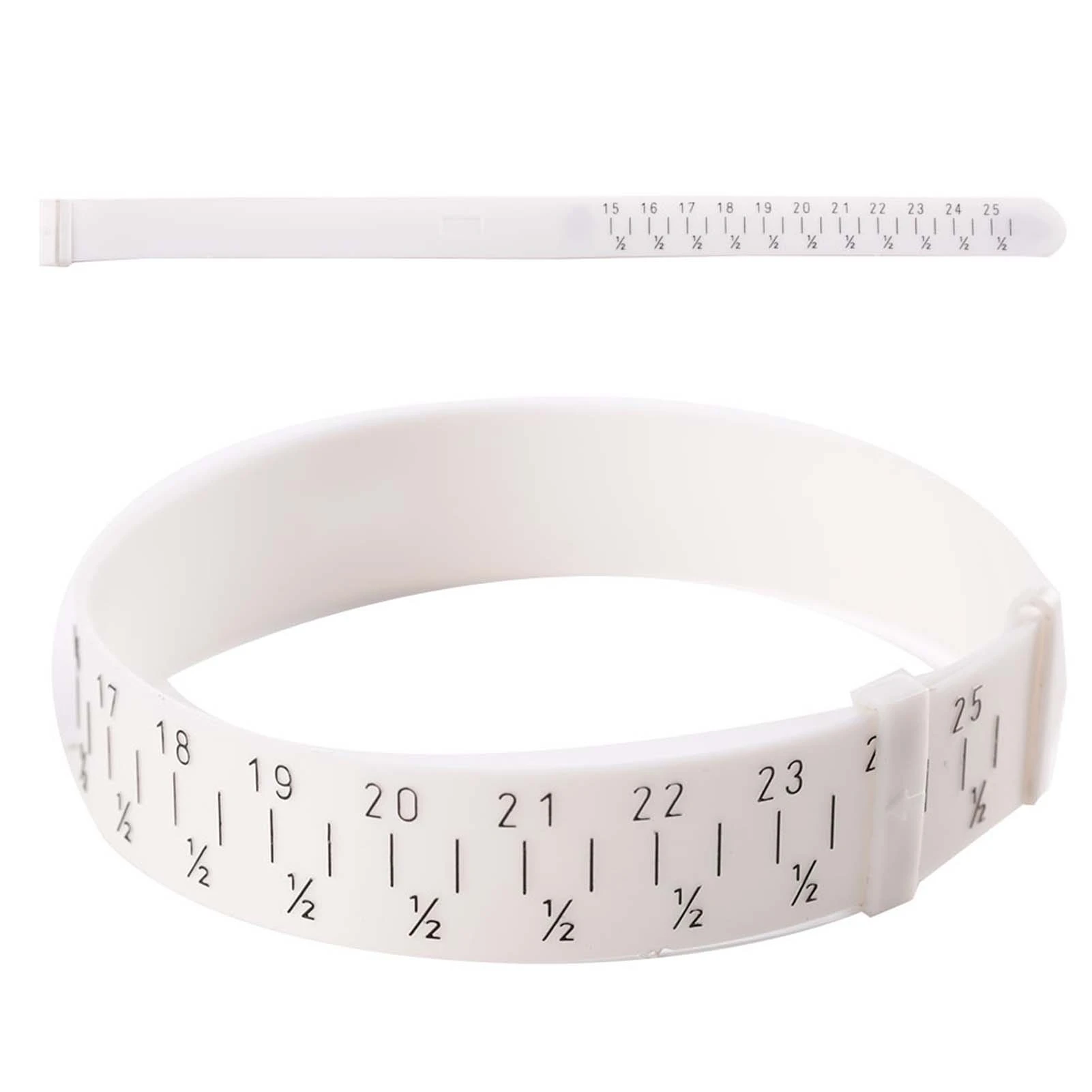 Plastic Bracelet Bangle Gauge Sizer Jewelry Measure Wrist Size Tool 15-25cm