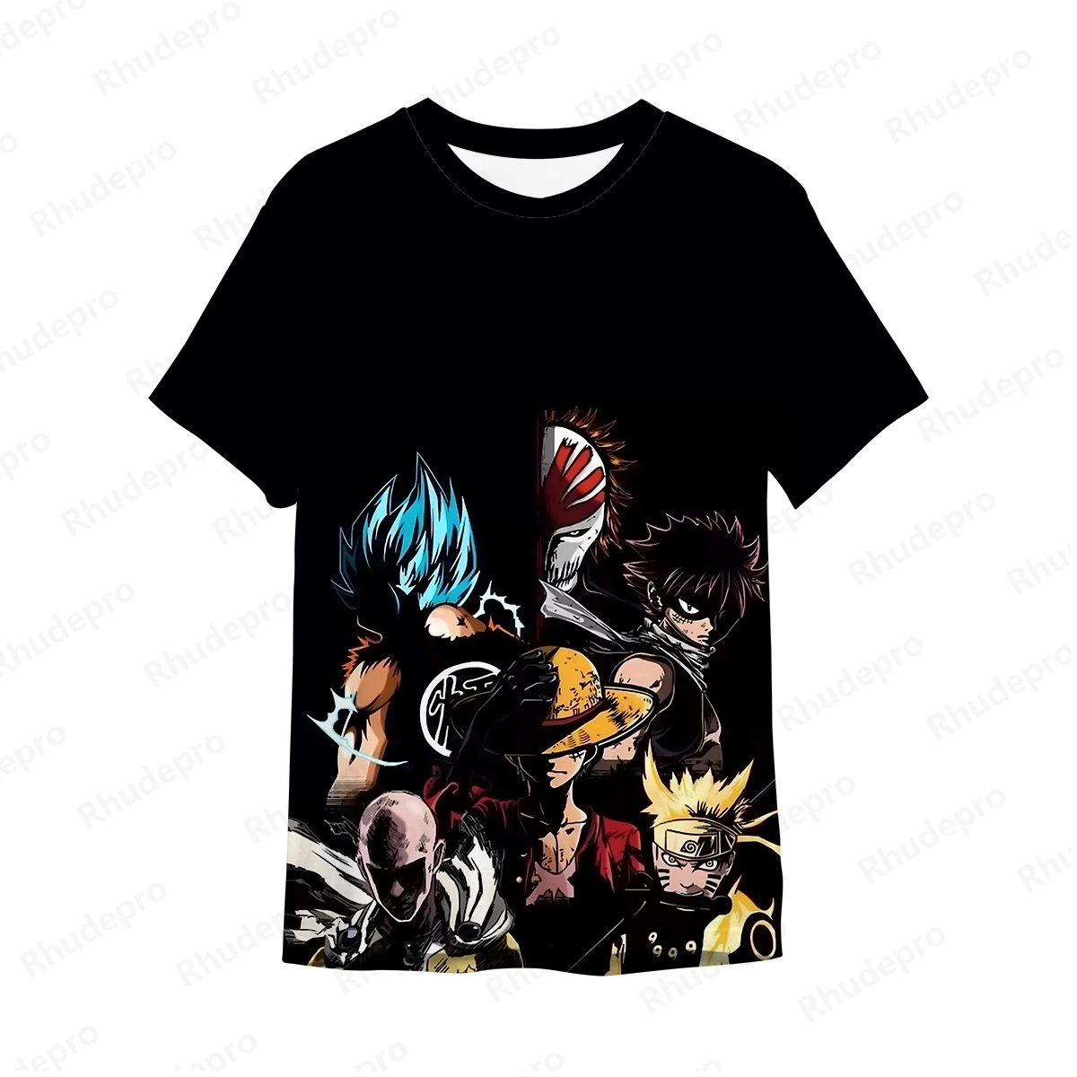 

Funny One Piece T-Shirt 3d Japan Harajuku Anime Men Short Sleeve Cosplay T-shirt Luffy Shirt Printed T-shirt Men's Clothing Tops