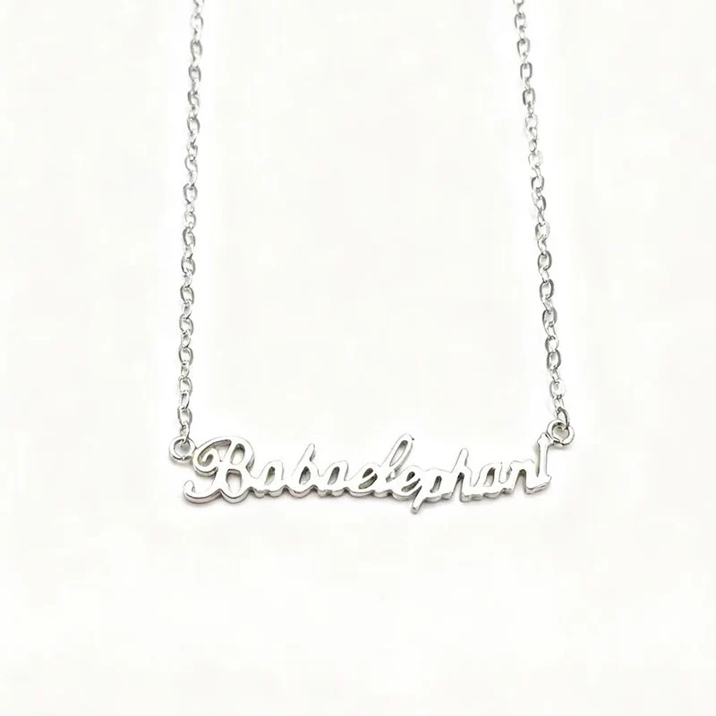 

S925 Sterling Silver Dainty Classic Custom Letter Pendant Necklace for Christmas Birthday Gift Women Mom Girlfriend Wife