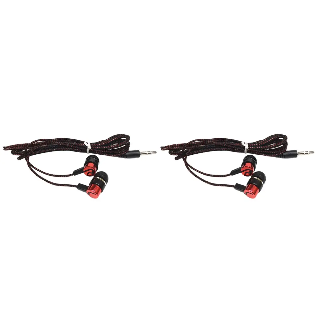 update. 2pcs 3.5mm in-Ear Wired Headphone Bass Stereo Earbuds Mobile Headphone Noise Cancelling Superb Bass Stereo Earphone A view 2