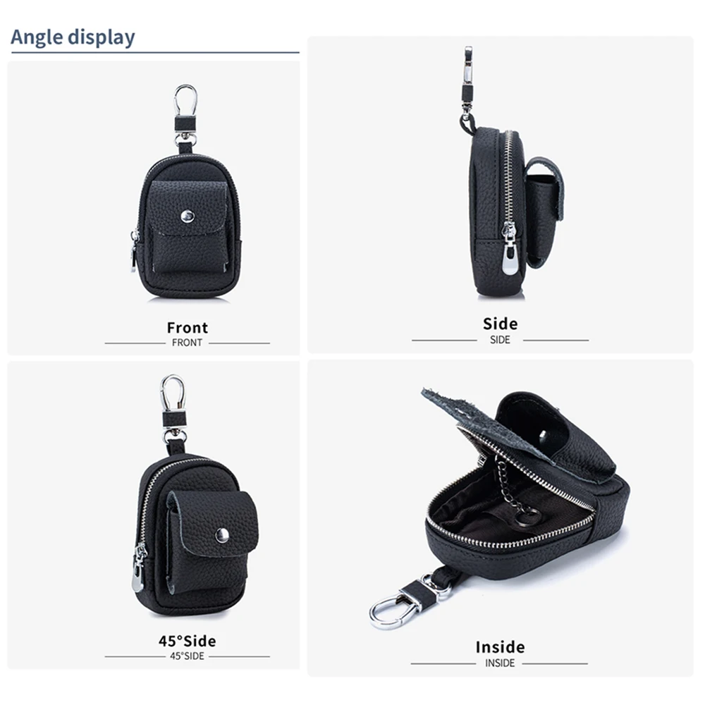 Новый женский повседневный кошелек для монет, компактная и портативная сумка для хранения наушников, кожаная мини-спортивная поясная сумка для ключей
