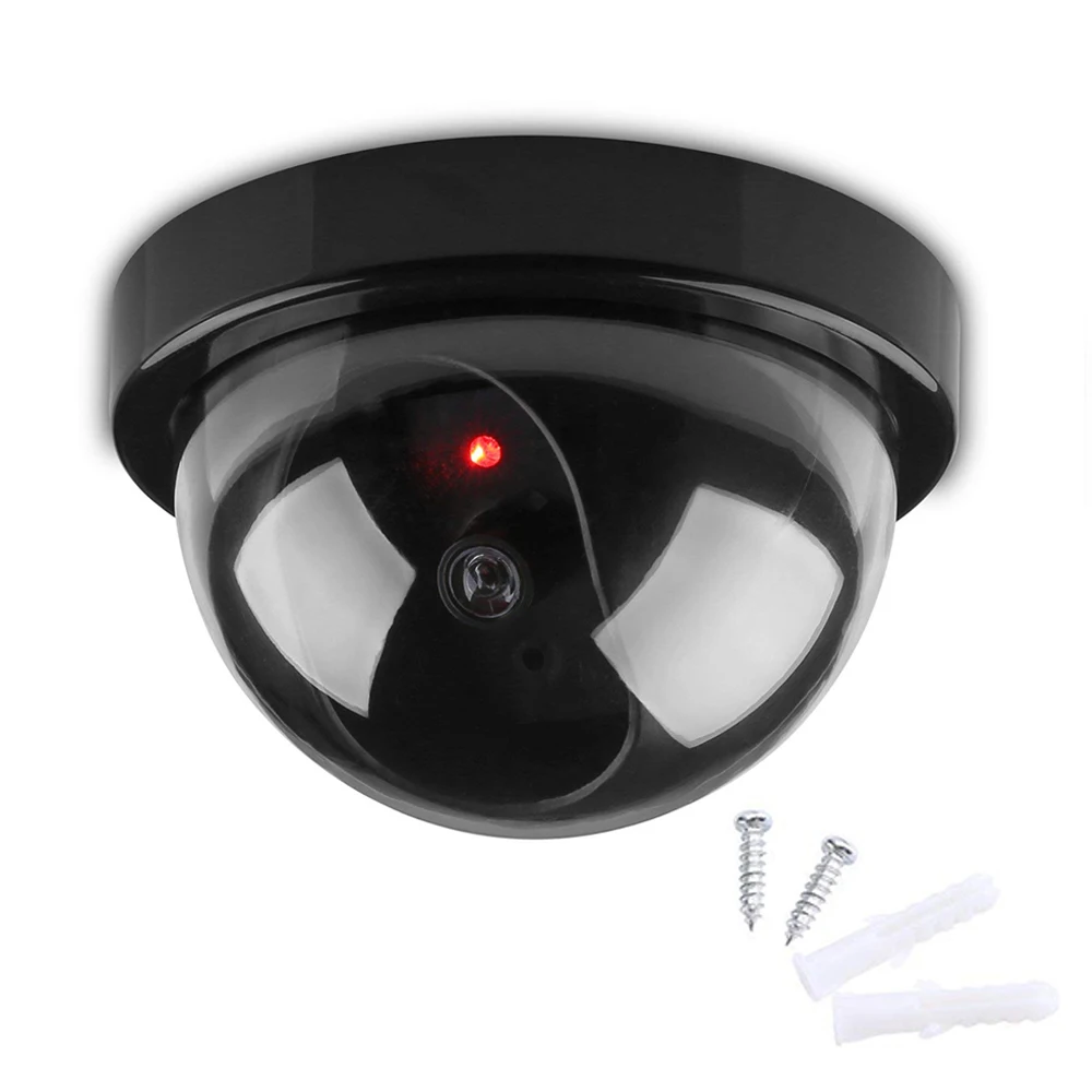 1PCS Wireless Dummy Fake Security Camera Home Surveillance Cctv Dome Indoor Outdoor False Hemisphere Simulation Camera Cam