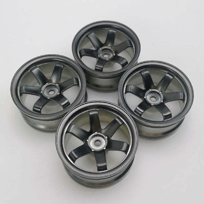 4pcs 3/6/9mm Offset RC Car 1/10 Scale Plastic Wheels Rims Drift On road Touring Model Hobby