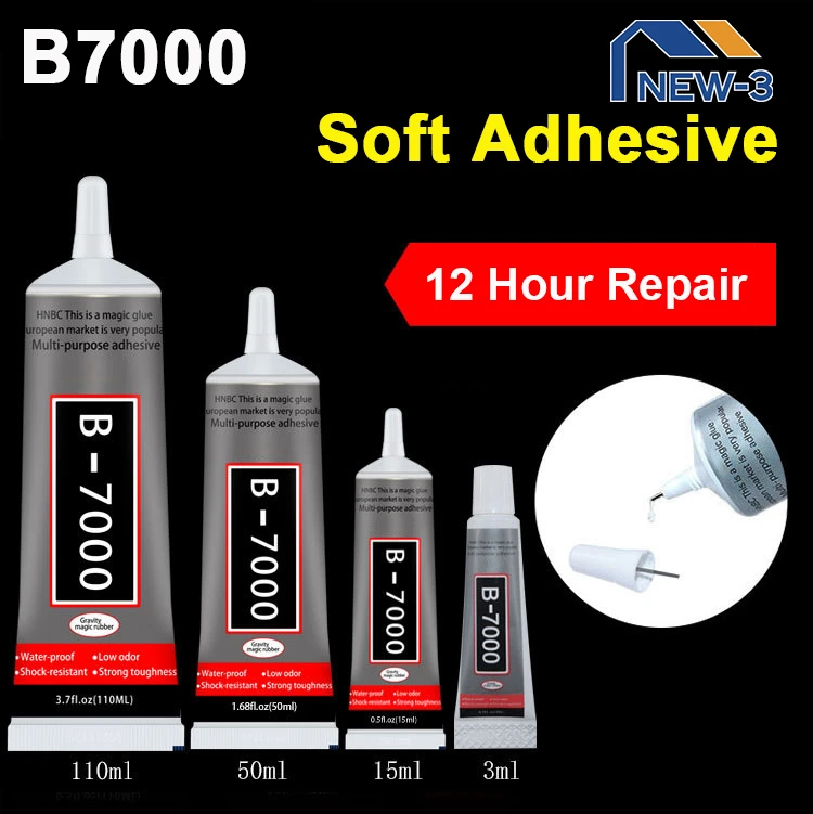 50ML/110ML B7000 Glue Clear Contact Phone Repair Adhesive Universal Glass Plastic High Viscosity Glue With Precision Applicator