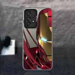 Marvel Iron Man Spiderman Phone Case for Samsung Galaxy A15 A25 A72 A51 A52 A71 4G A54 A73 A55 A53 A52s 5G Mobile Cases